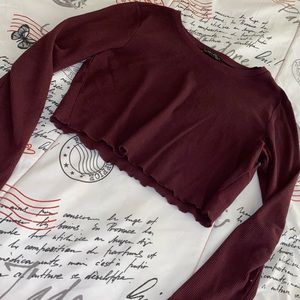 long sleeve crop
